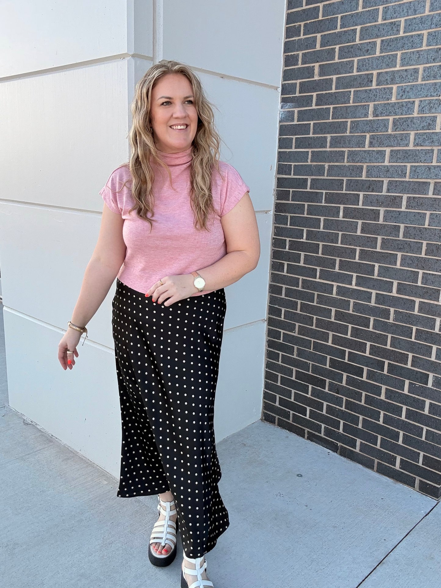 Rose Mock Neck Top