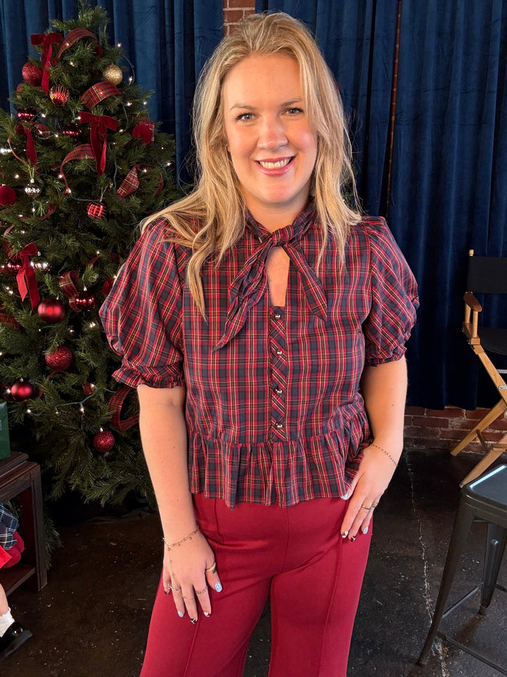 Meet Me in Plaid Top