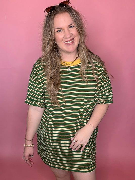 Green/Yellow Tshirt Dress