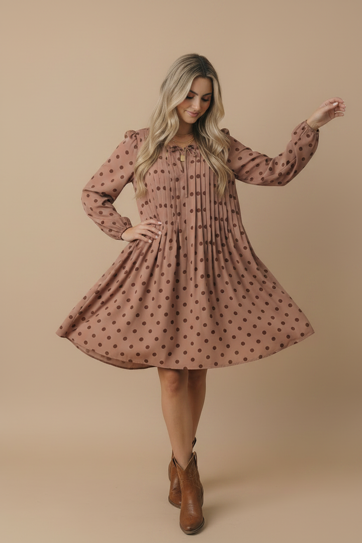 Sienna Polka Dot Shift Dress