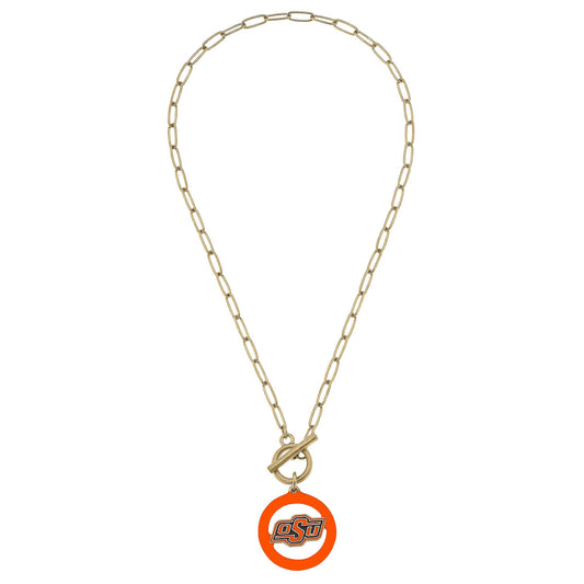 OSU Logo Circle Necklace