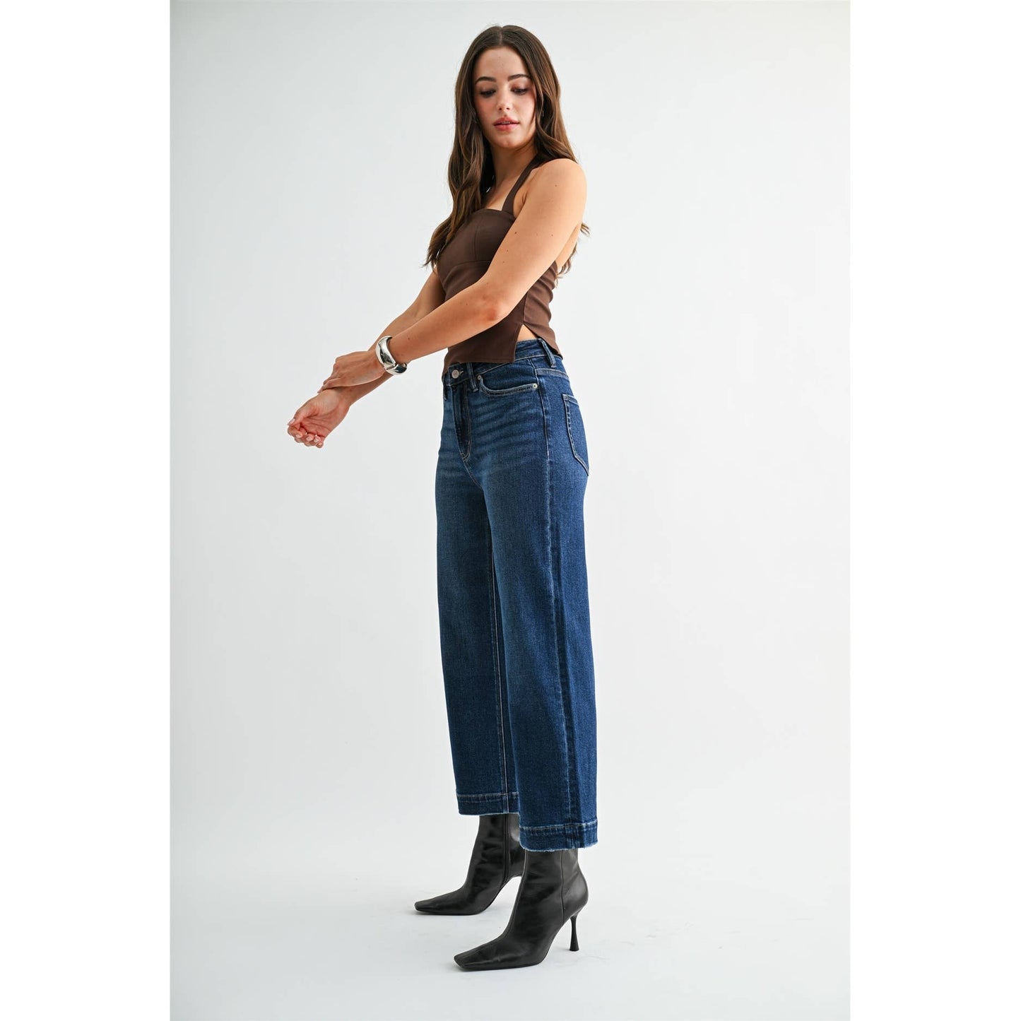 Mica High-Rise Crop Trouser Firefly Hem