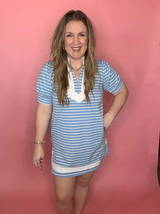 Coastal Breeze Stripe Dress