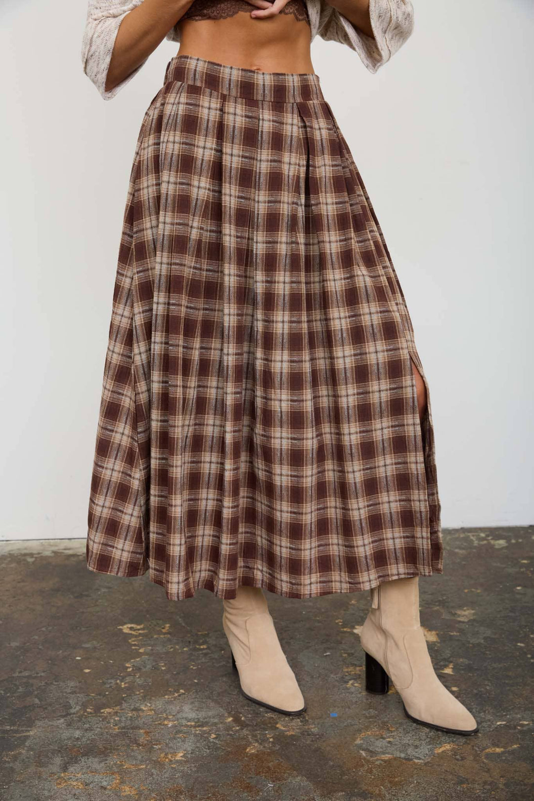 Prairie Grass Midi Skirt
