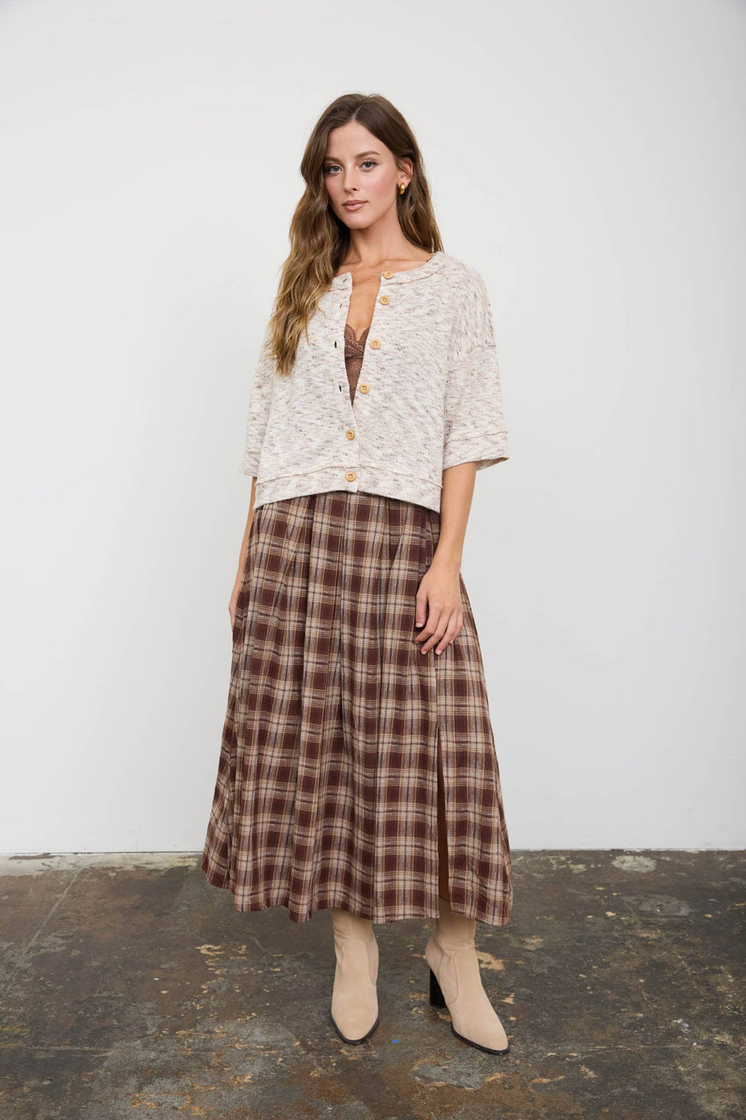 Prairie Grass Midi Skirt