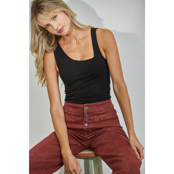 Rouge High Rise Wide Crop Leg Mica Jeans