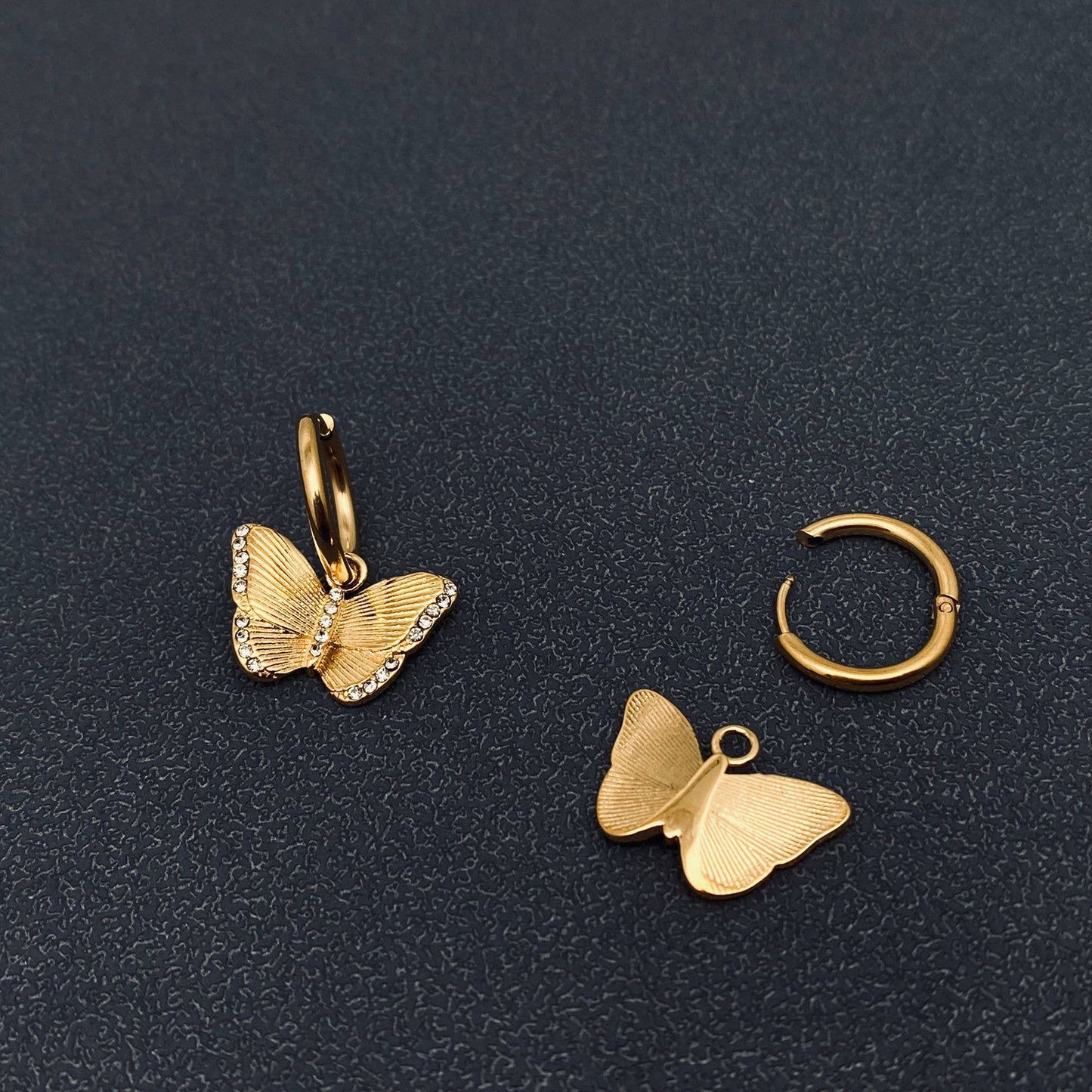 Butterfly Huggie Earring