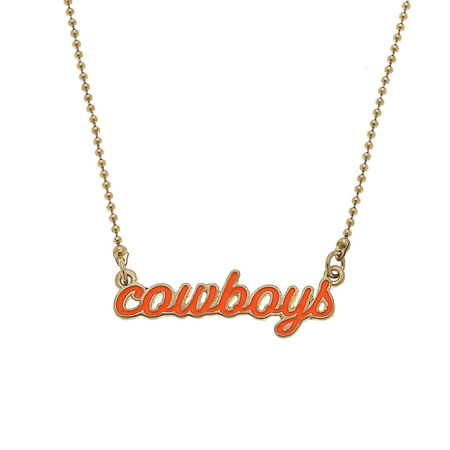 Cowboys Script Necklace