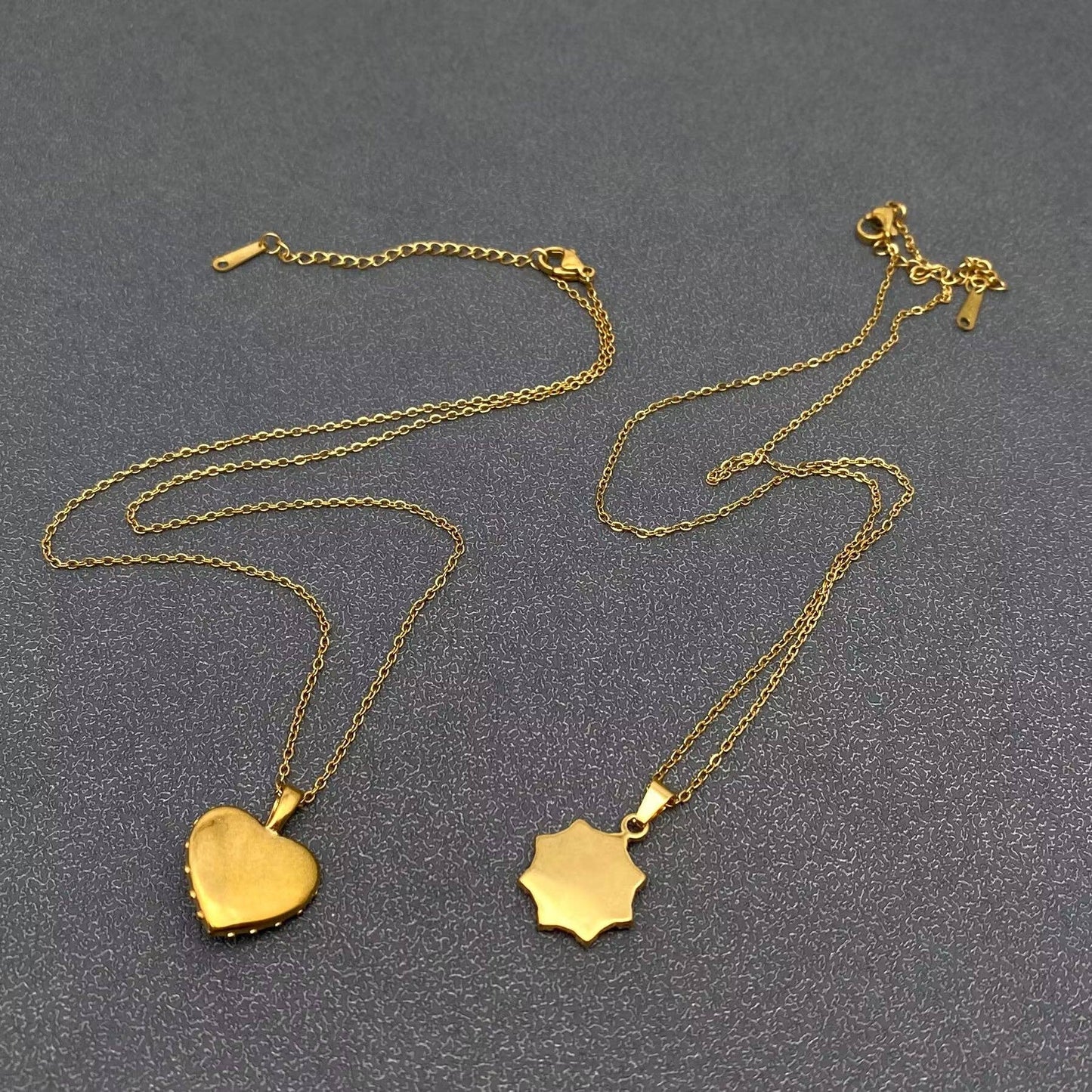 Enamel Evil Eyes Charm18K Gold Plated Necklace