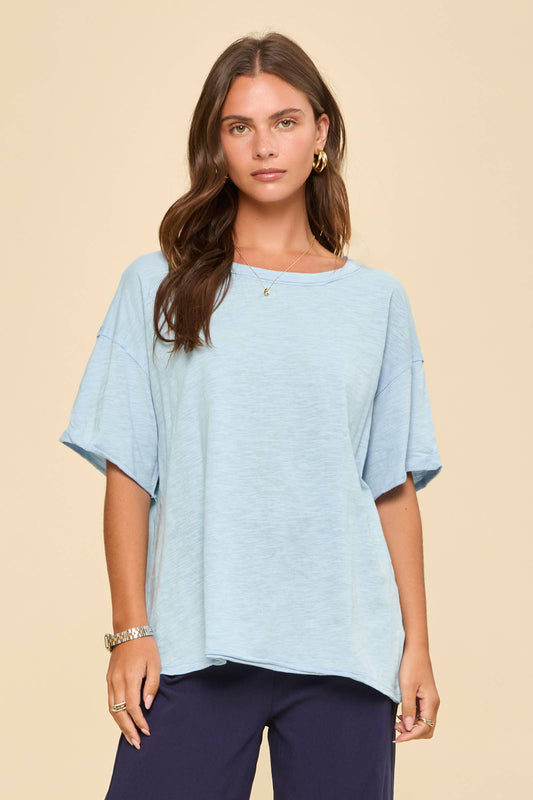 Sky Blue Cotton Top