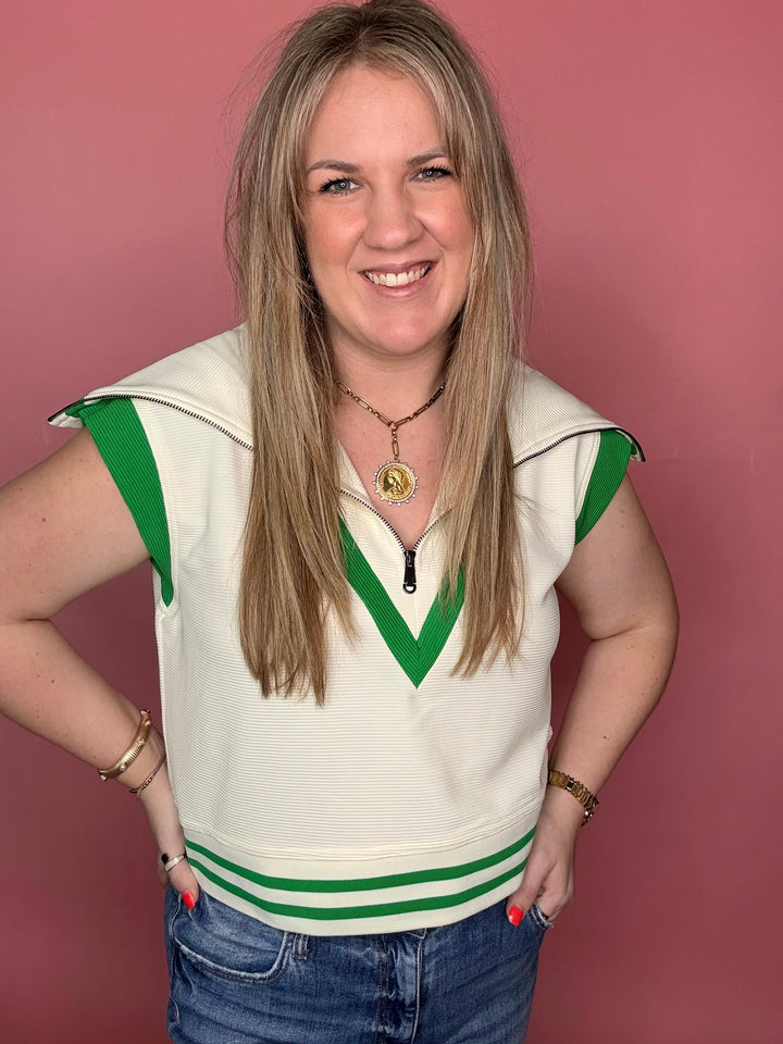 Cap Sleeve Country Club Top
