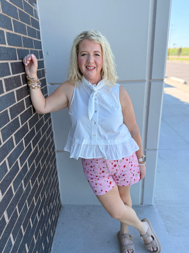 Pink Peony Shorts