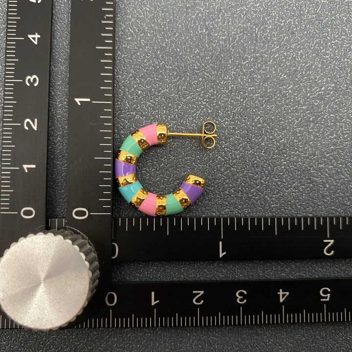 Easter Egg Hoop Earrings