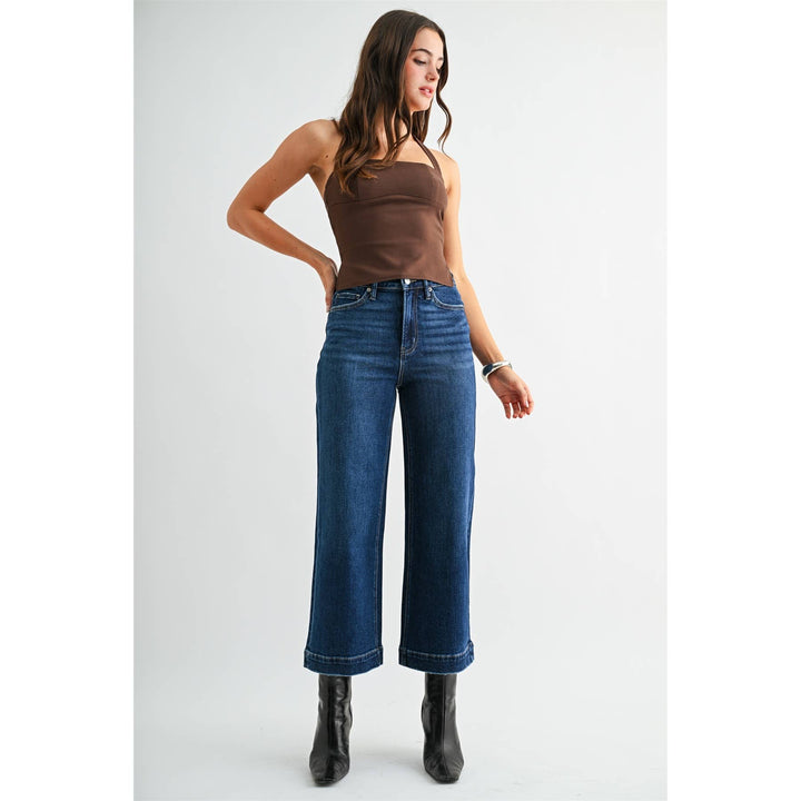 Mica High-Rise Crop Trouser Firefly Hem