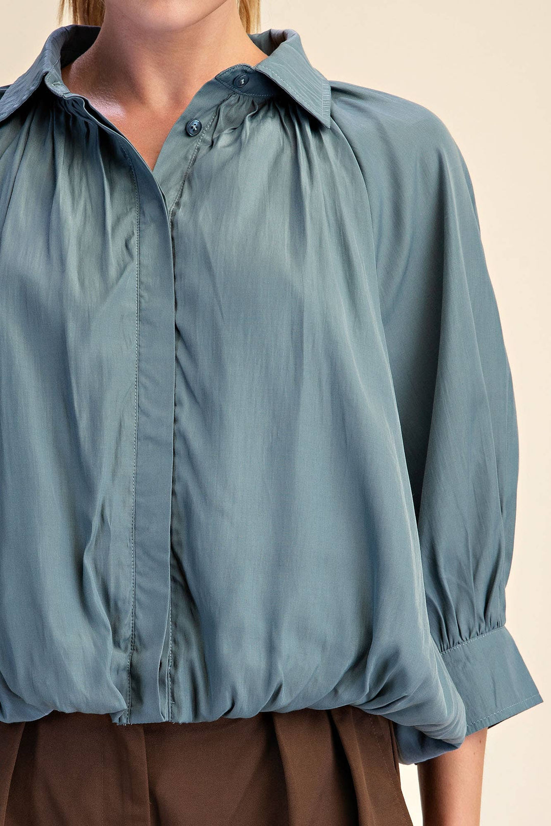 Poised &amp; Pretty Blouse in Blue