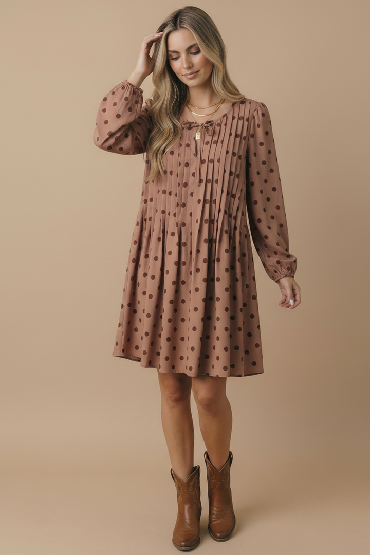 Sienna Polka Dot Shift Dress