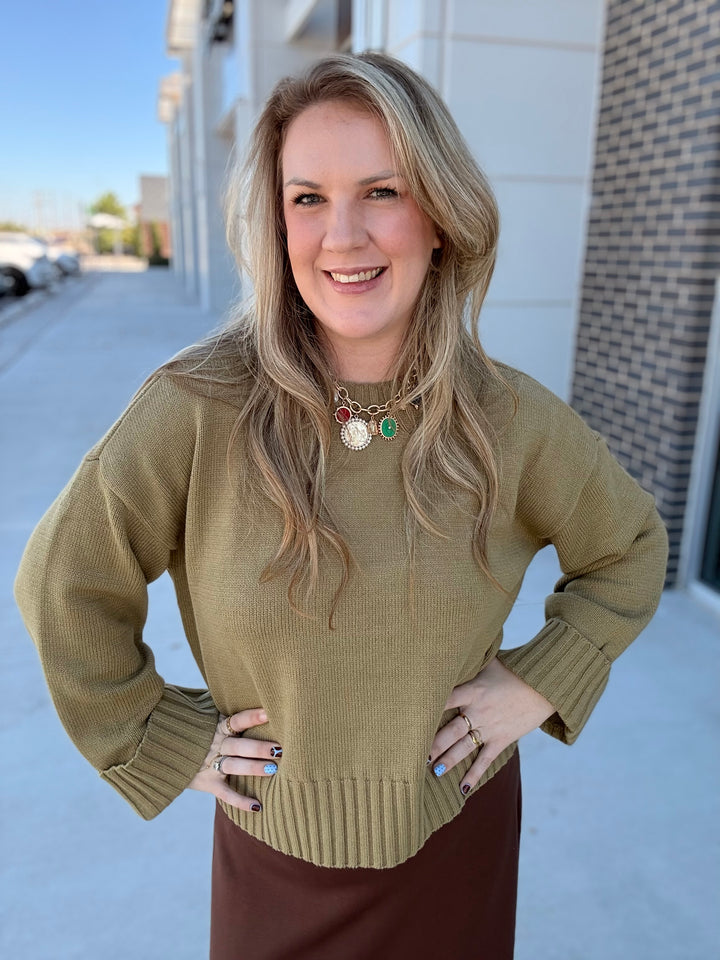 Golden Olive Sweater
