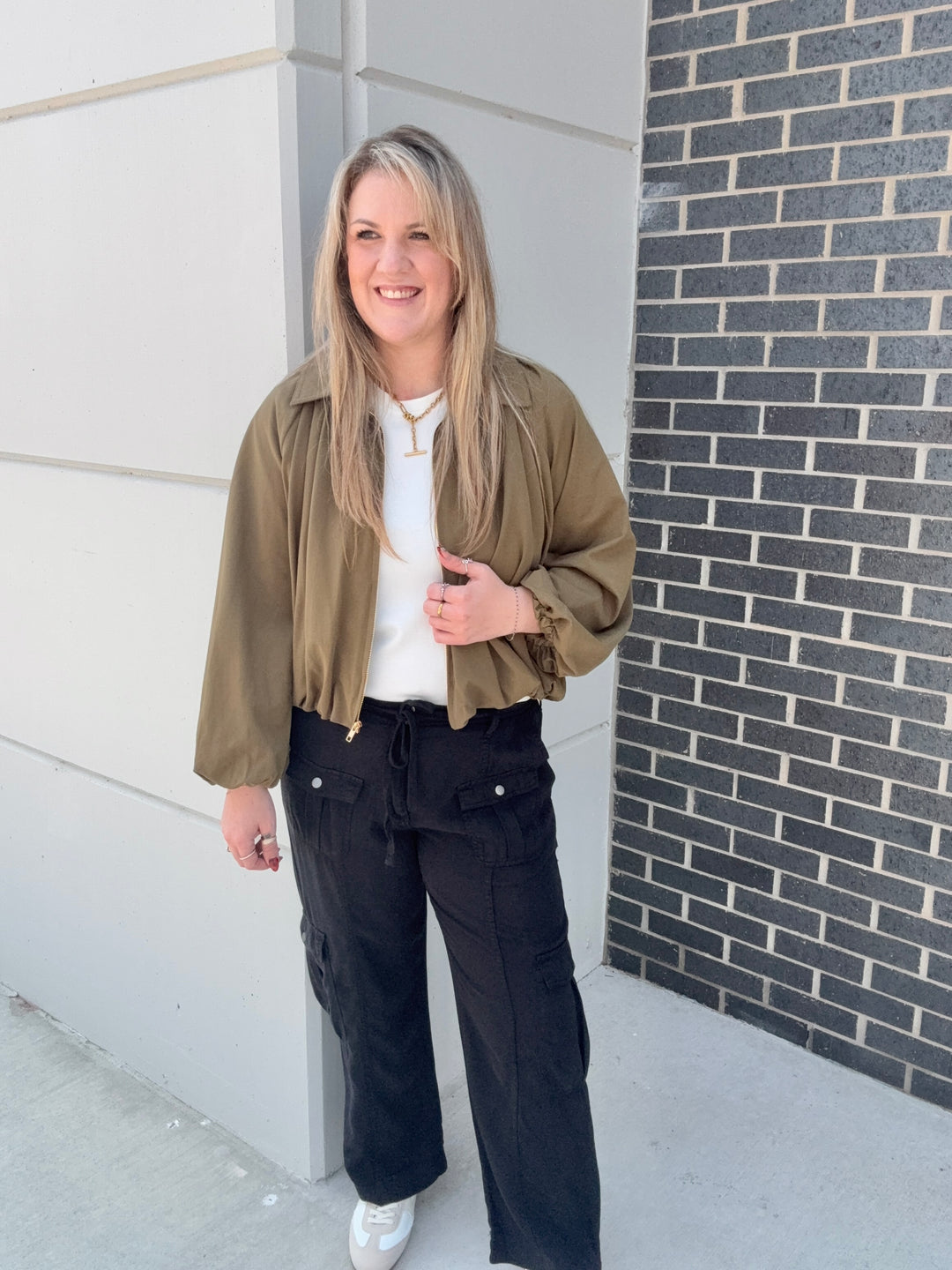 Tencel Relaxed Risen Cargo Pants