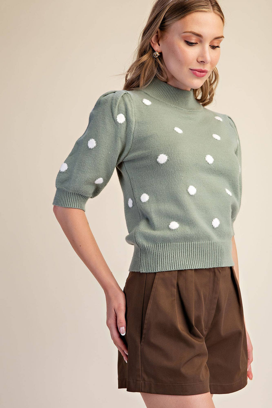 Dottie Days Sweater in Sage