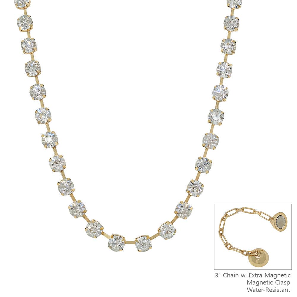 WR Diamond Crystal Necklace