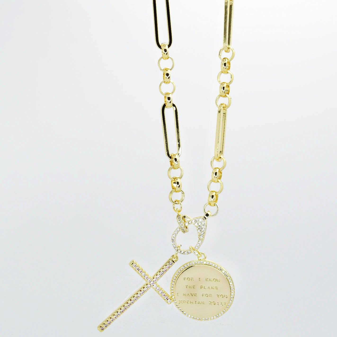 Jeremiah 29:11 with Cross Necklace
