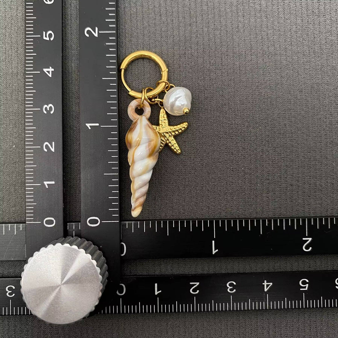 Seashell Charm Earrings