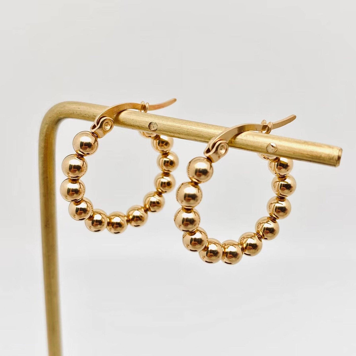 Beads Hoop Earrings