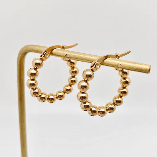Beads Hoop Earrings