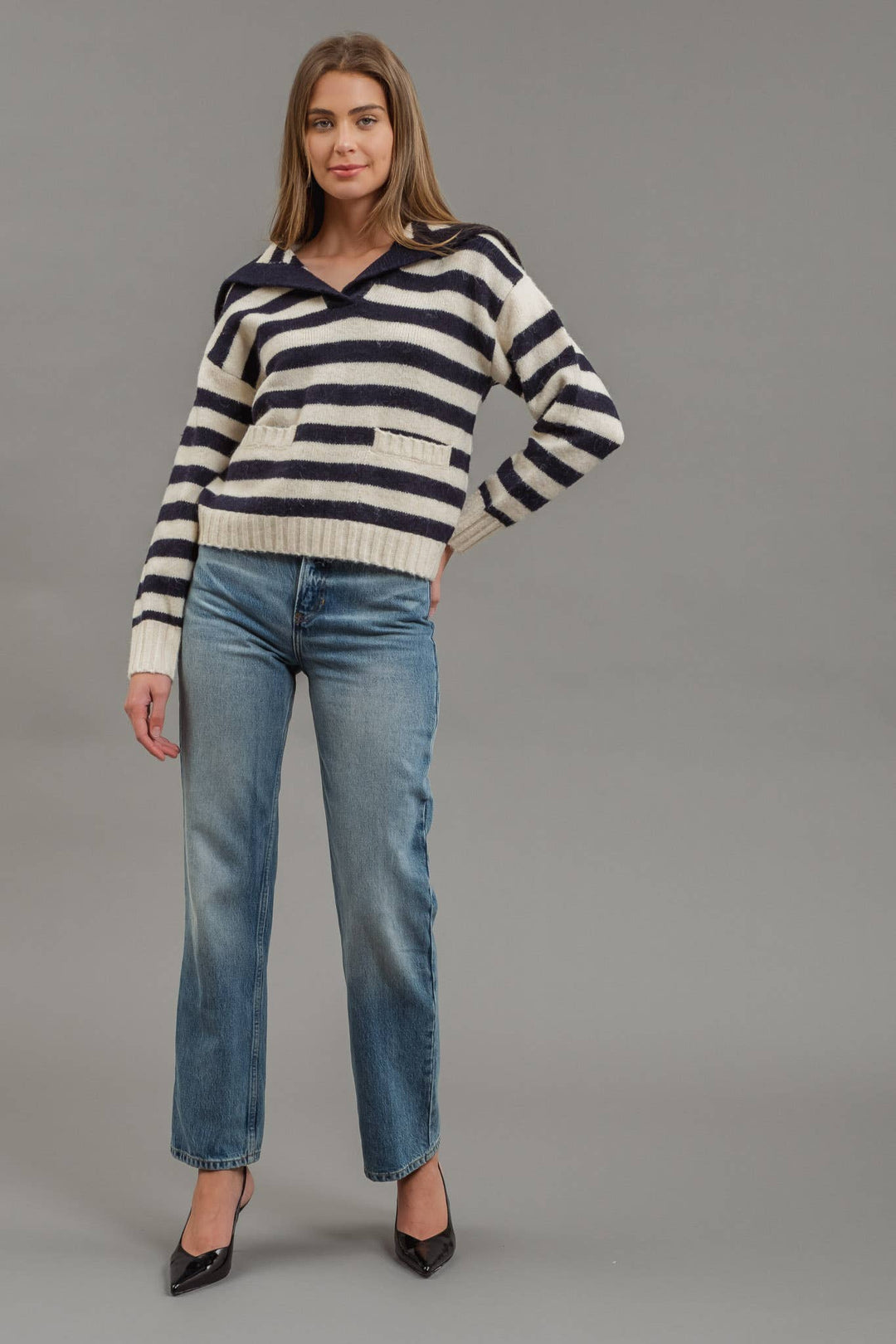 Coastal Charm Striped Sweater