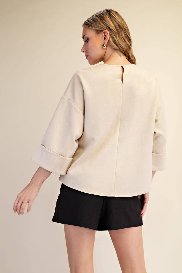 Cream Soft Spoken Top