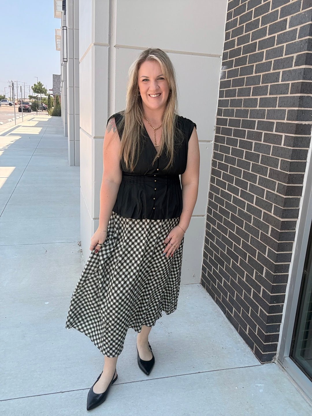 Black Pintuck Perfection Top