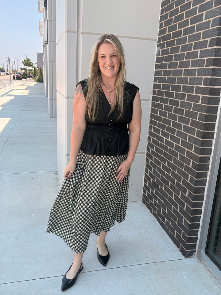 Black Pintuck Perfection Top