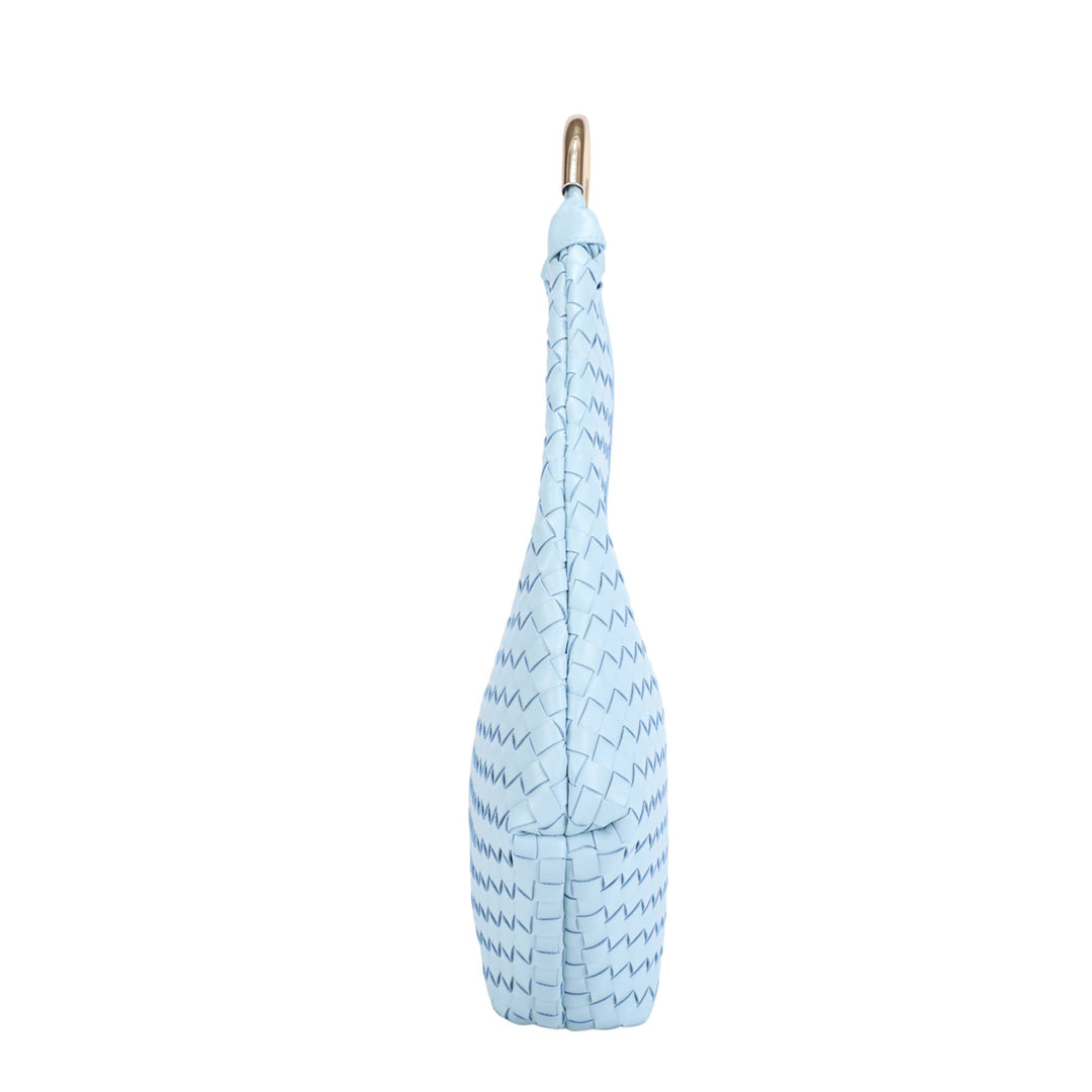 Polly Woven Hobo Bag w/Metal Handle