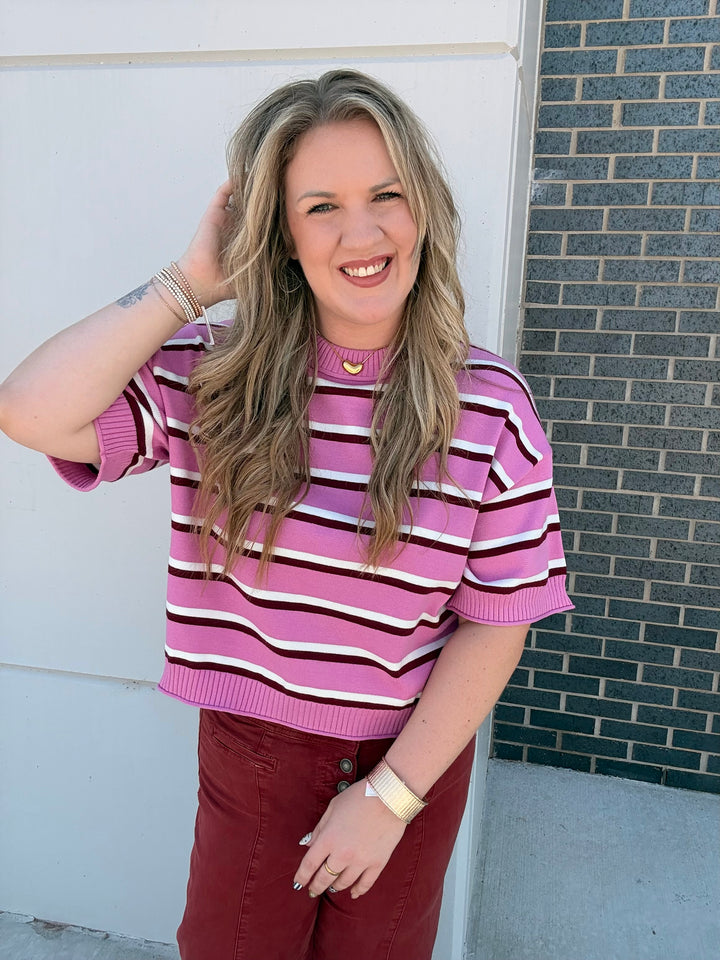 Petal Stripe Knit