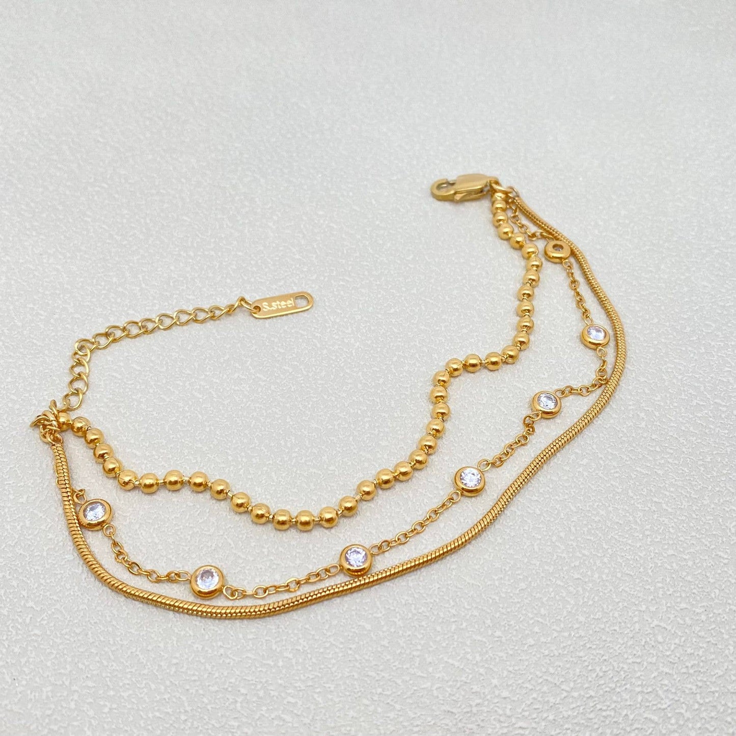 3-layer Chain Bracelet