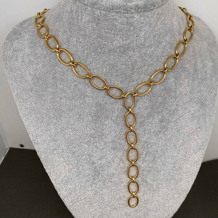 Y-Neck Chain Necklace 18K Necklace