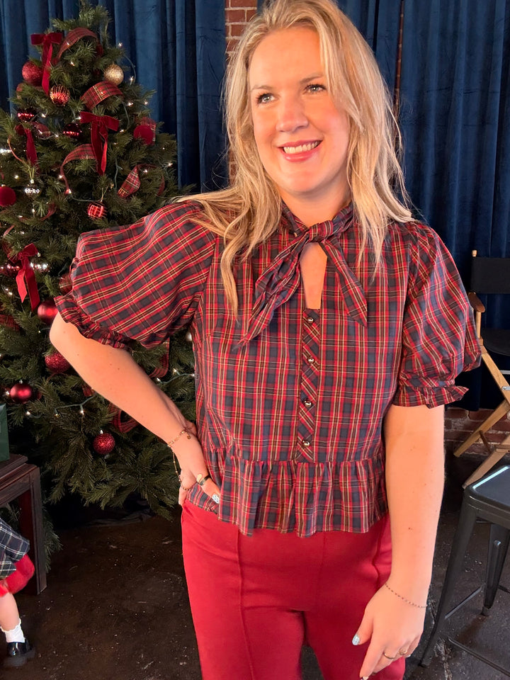 Meet Me in Plaid Top