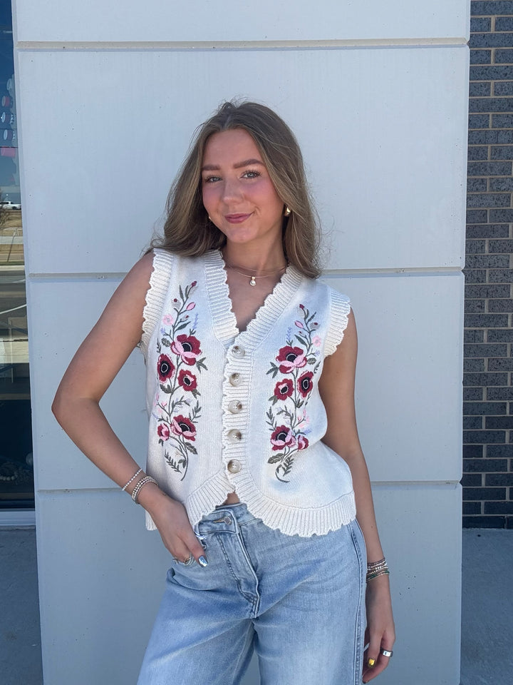 Touch of Flowers Vest