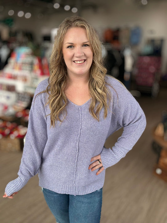 Black Friday- Lavender Hi-Lo Sweater