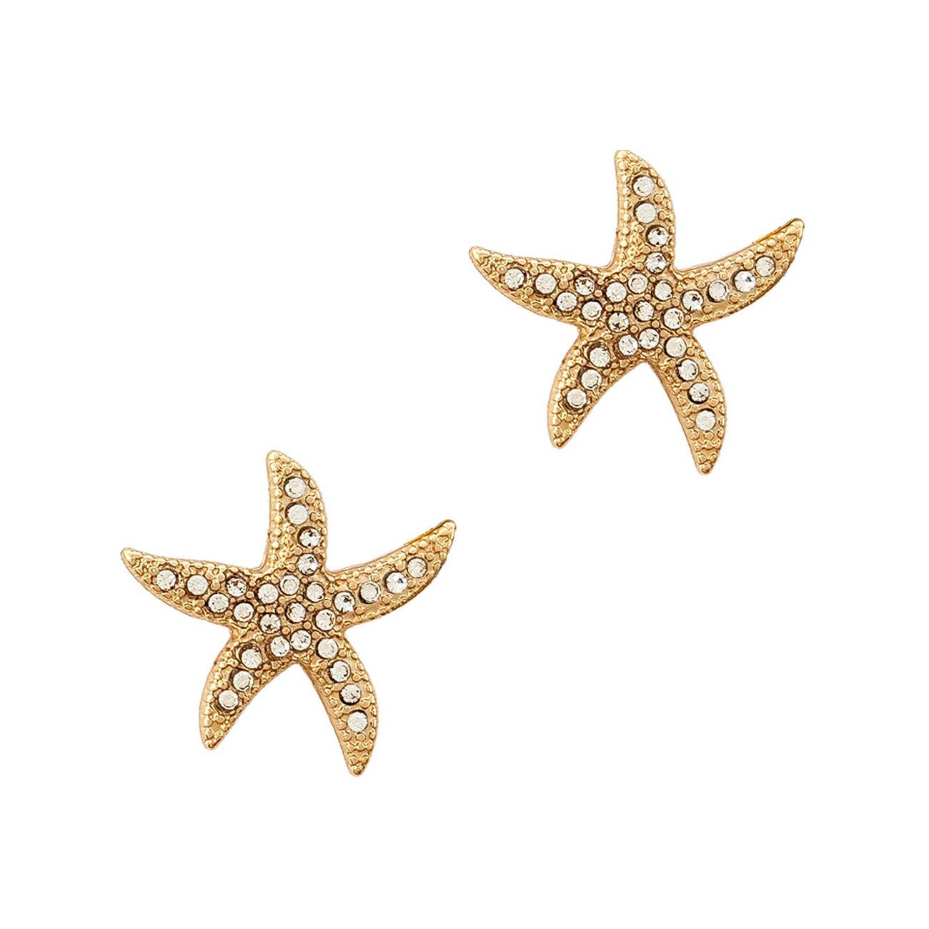 Gold Starfish Stud Earring