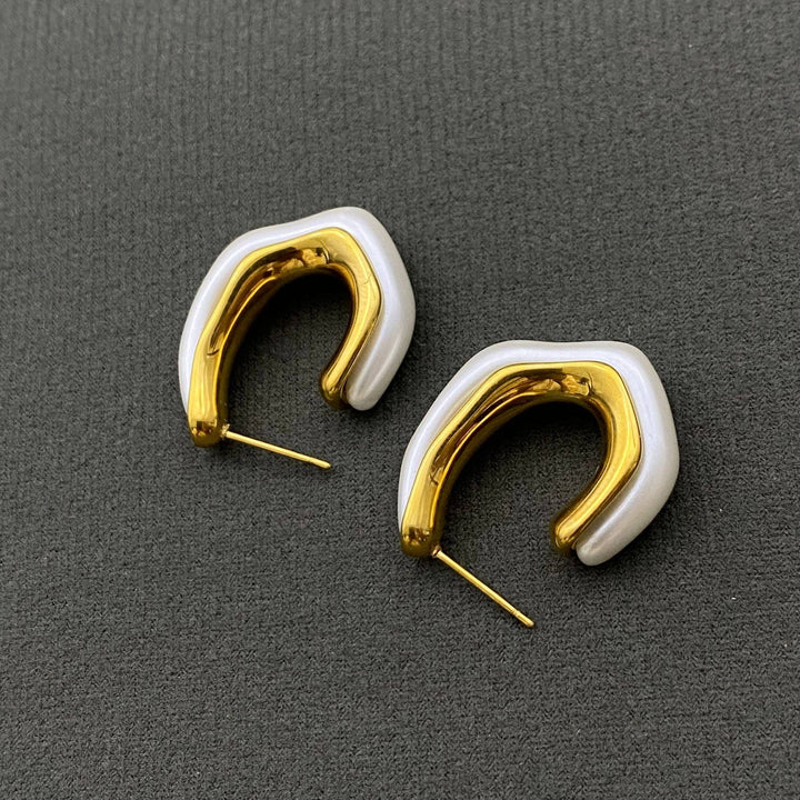 Pearl Hoop Earrings