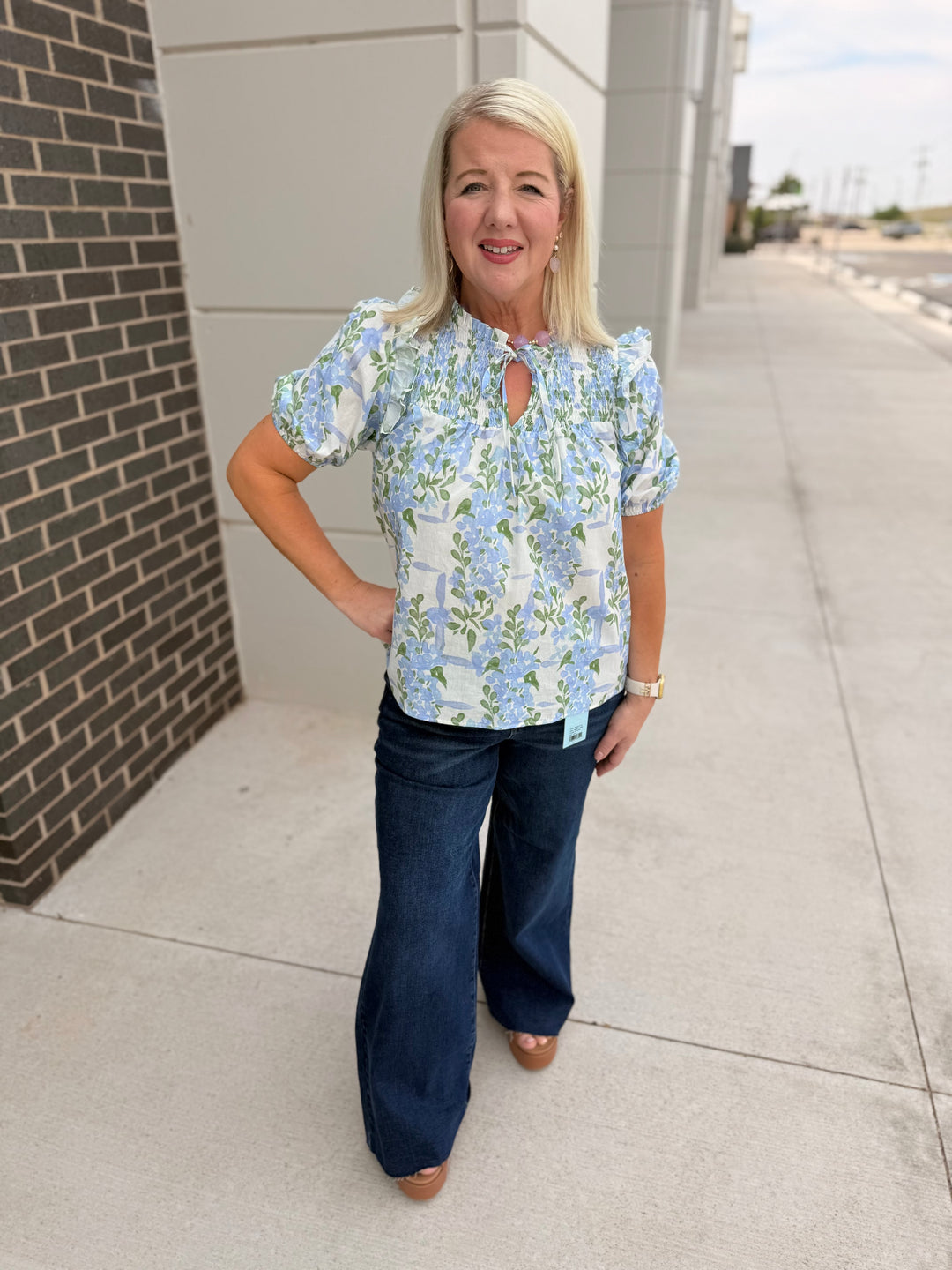 HW Petite Wide Raw Hem Judy Blue Jeans