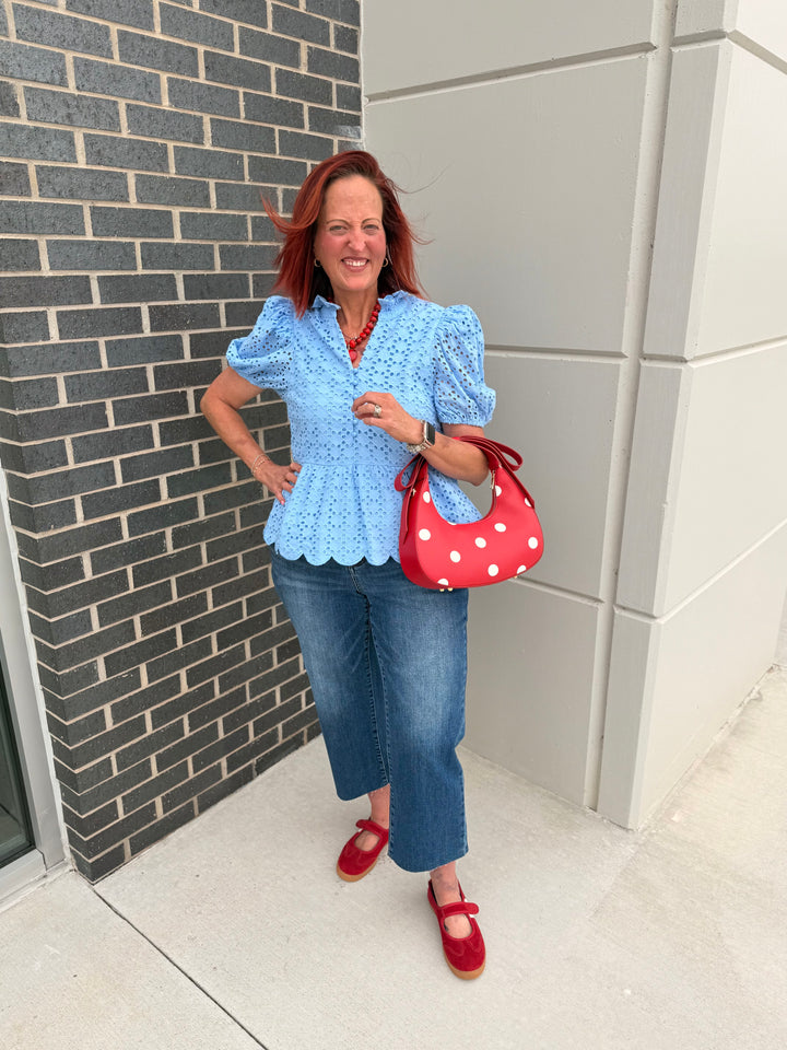 Tiffany Picnic Eyelet Blouse