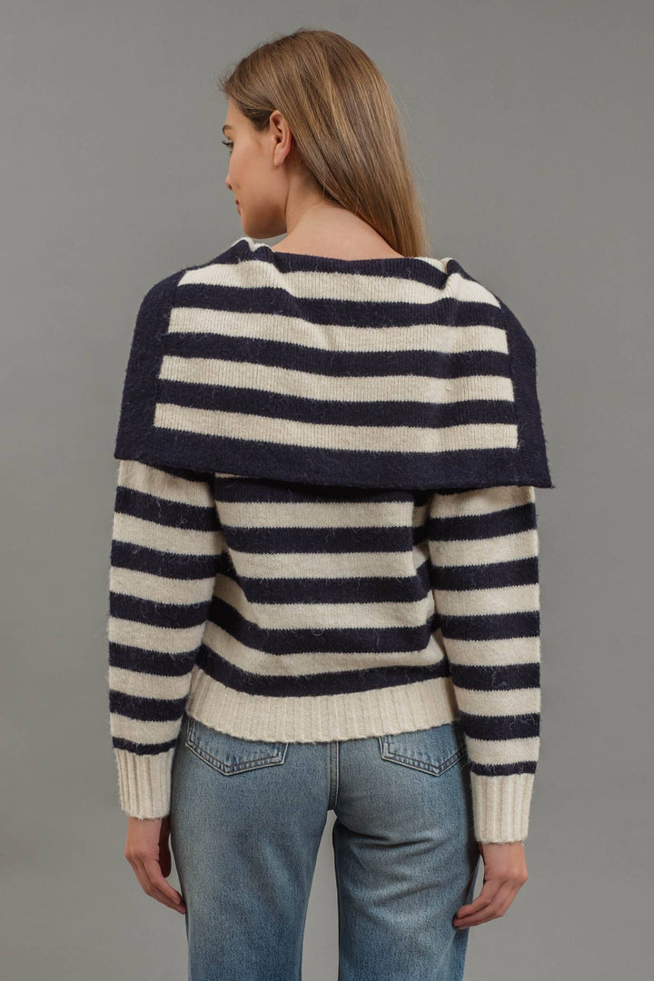 Coastal Charm Striped Sweater