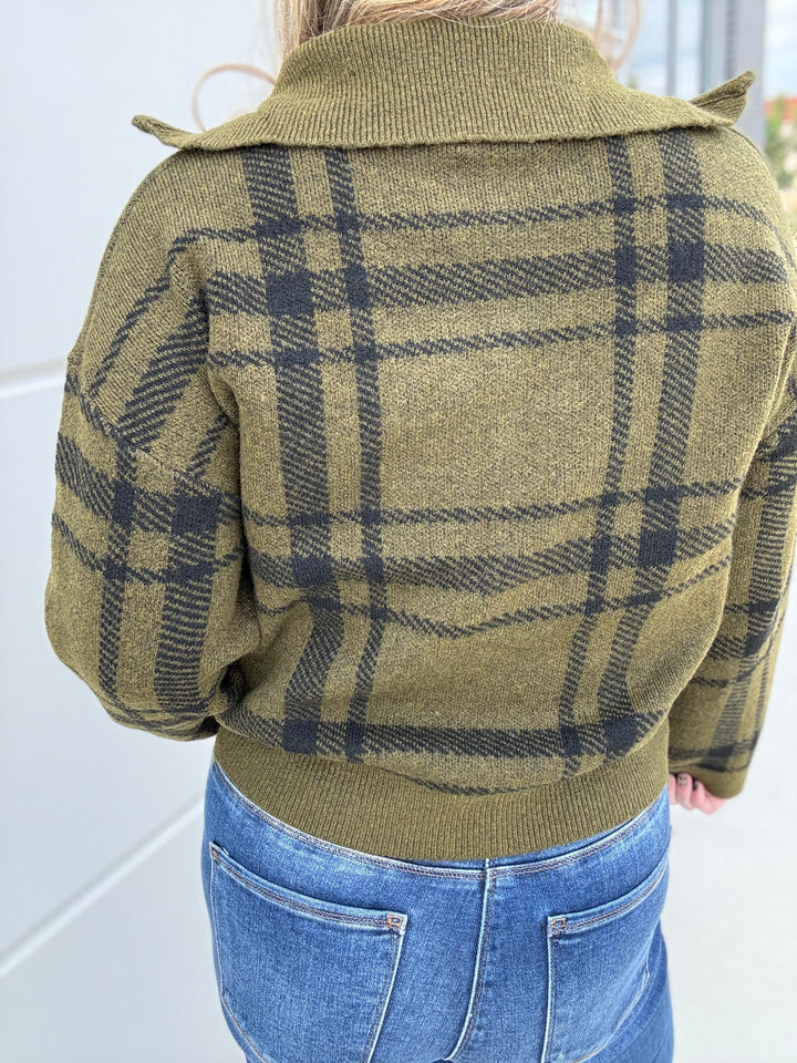 Olive After Hours Sweater Jacket