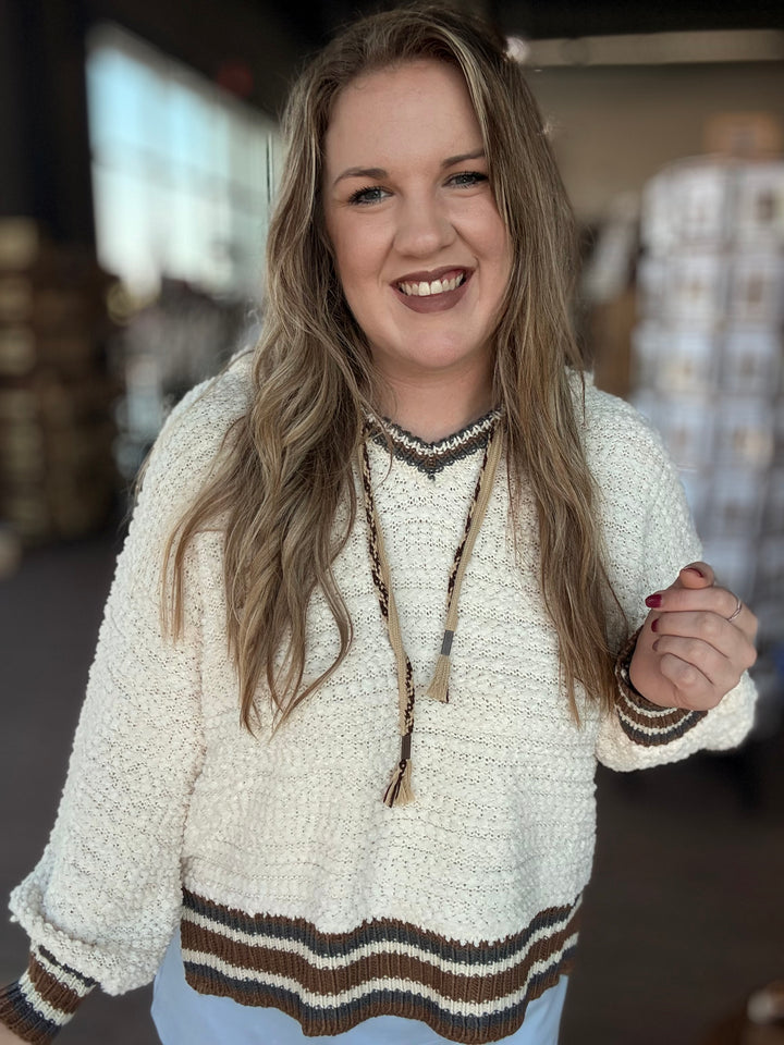 Soft Texture Hooded Sweater
