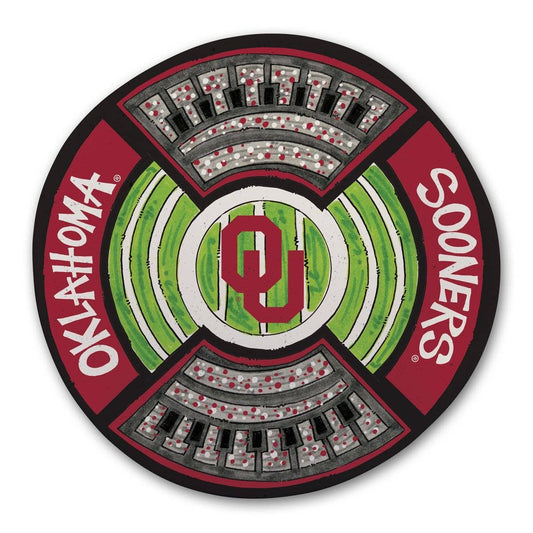 OU Round Stadium Platter