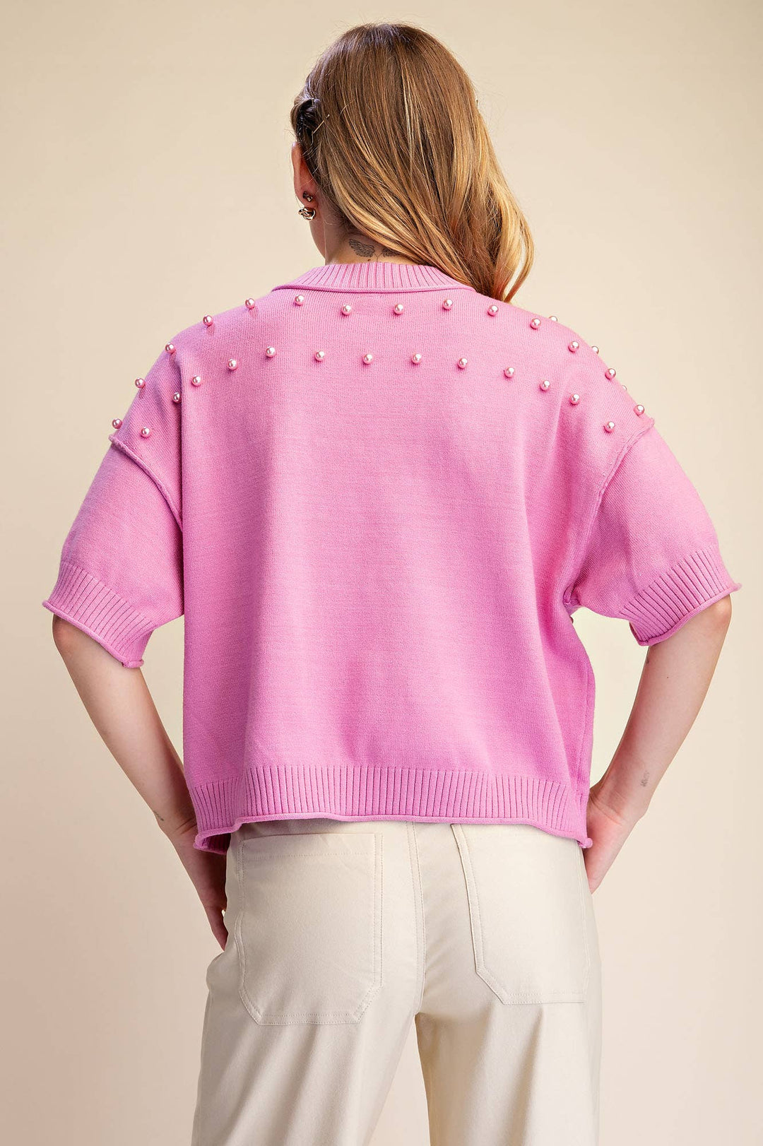 Rosè &amp; Pearls Sweater