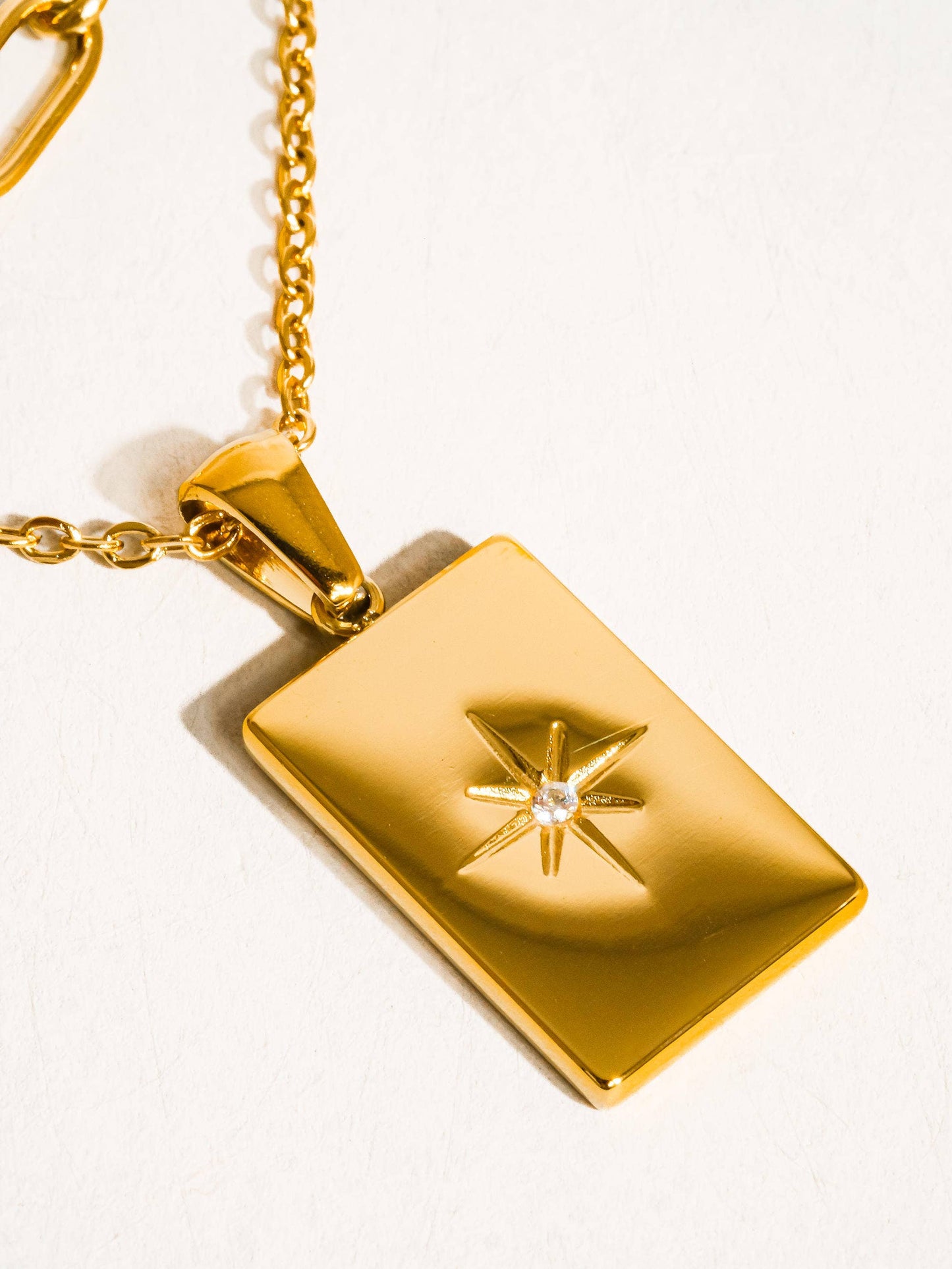 Gabin 18K Gold Non-Tarnish Layered Astro Chain Necklace: Yellow Gold