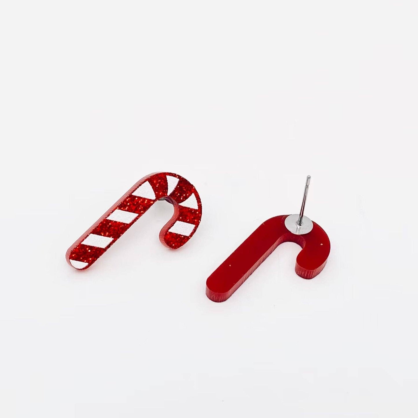 Candy Cane Stud Earring